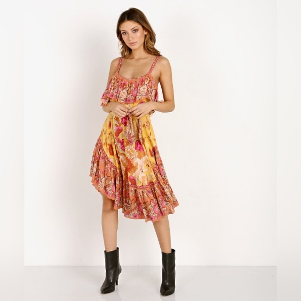 Spell & The Gypsy Siren Song Strappy Dress Marigold